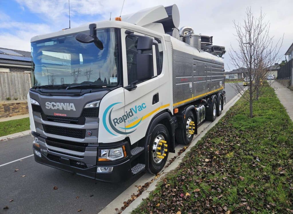 Hydro excavation and vac truck service for industrial liquid waste removal in Perth.